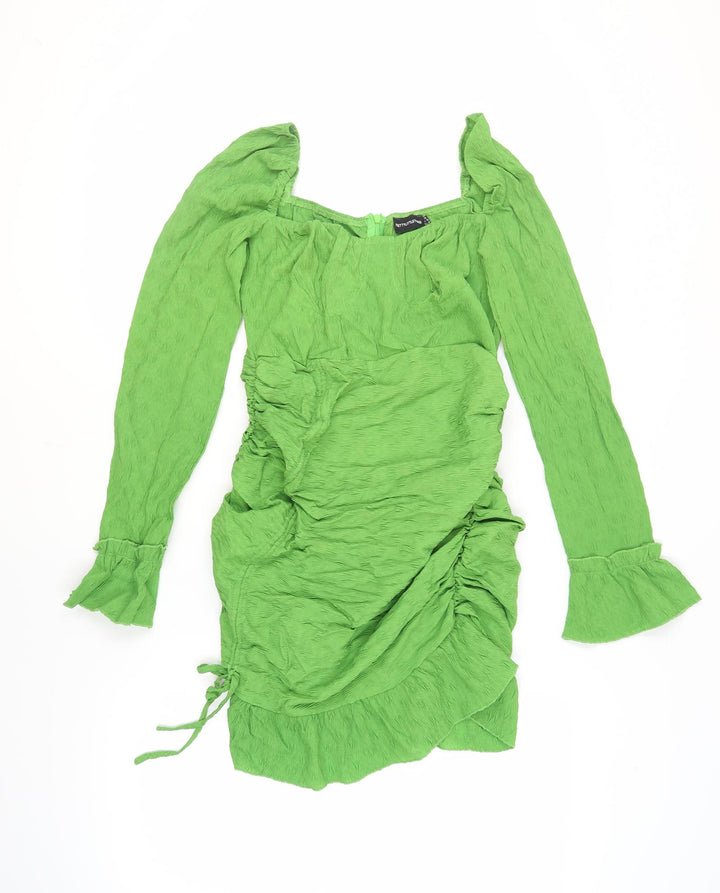 PrettyLittleThing Women’s Green Bodycon Dress, Size 12