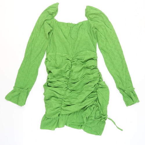 PrettyLittleThing Women’s Green Bodycon Dress, Size 12