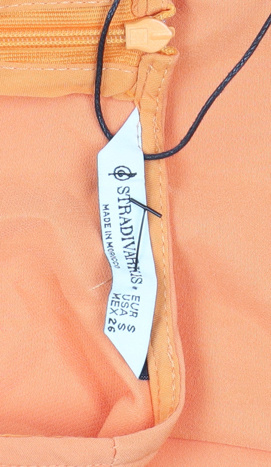 Stradivarius Women Orange Sheath Dress S Sleeveless