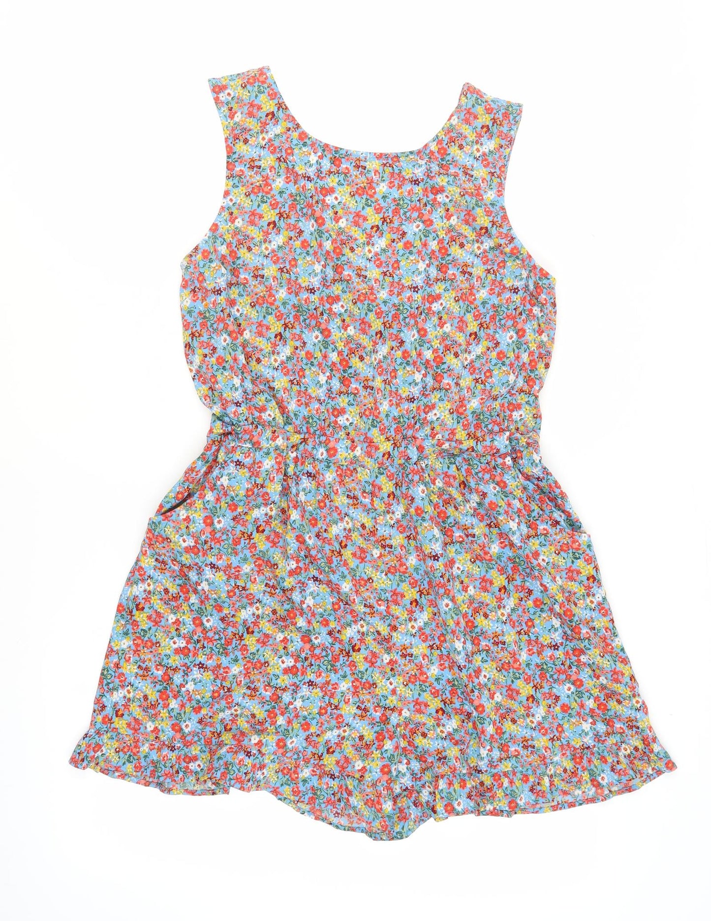 Next Girls Multicoloured Floral Playsuit, Size 14 Years