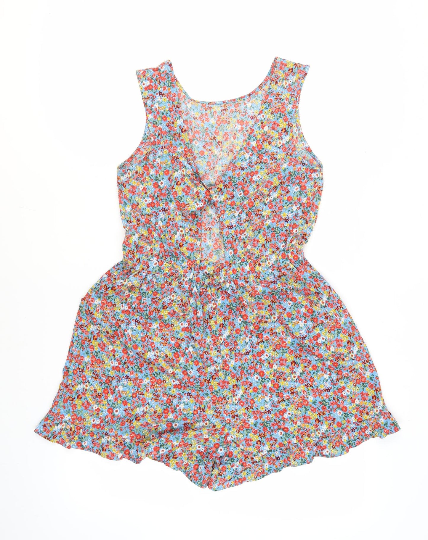 Next Girls Multicoloured Floral Playsuit, Size 14 Years