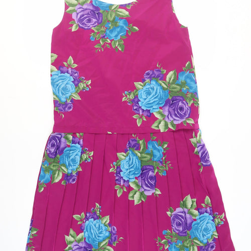 Romara Women's Multicoloured Floral Dress, Size 14