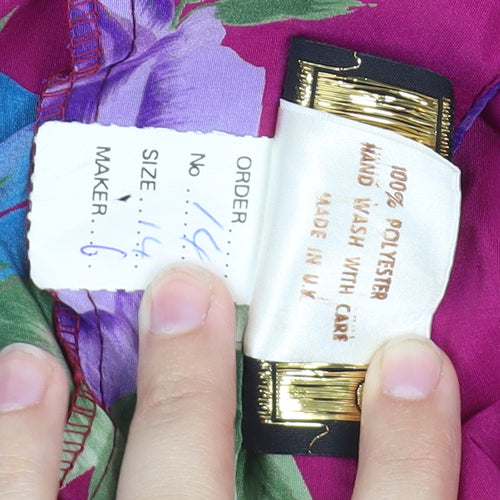 Romara Women's Multicoloured Floral Dress, Size 14