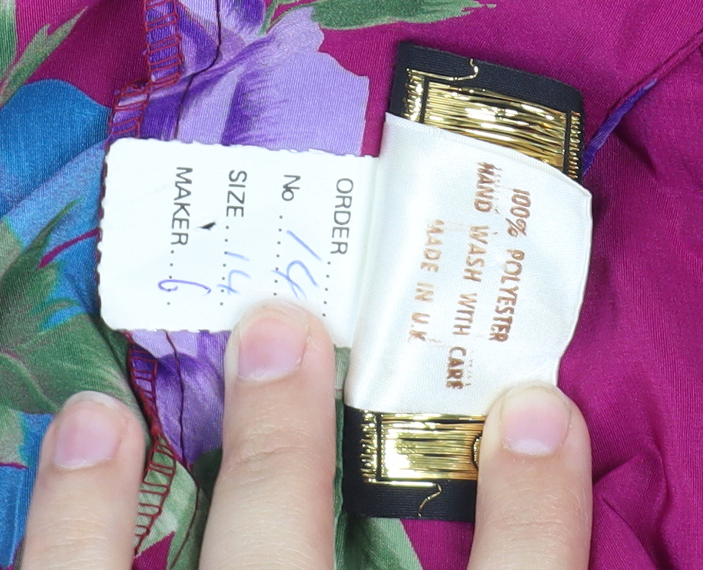 Romara Women's Multicoloured Floral Dress, Size 14