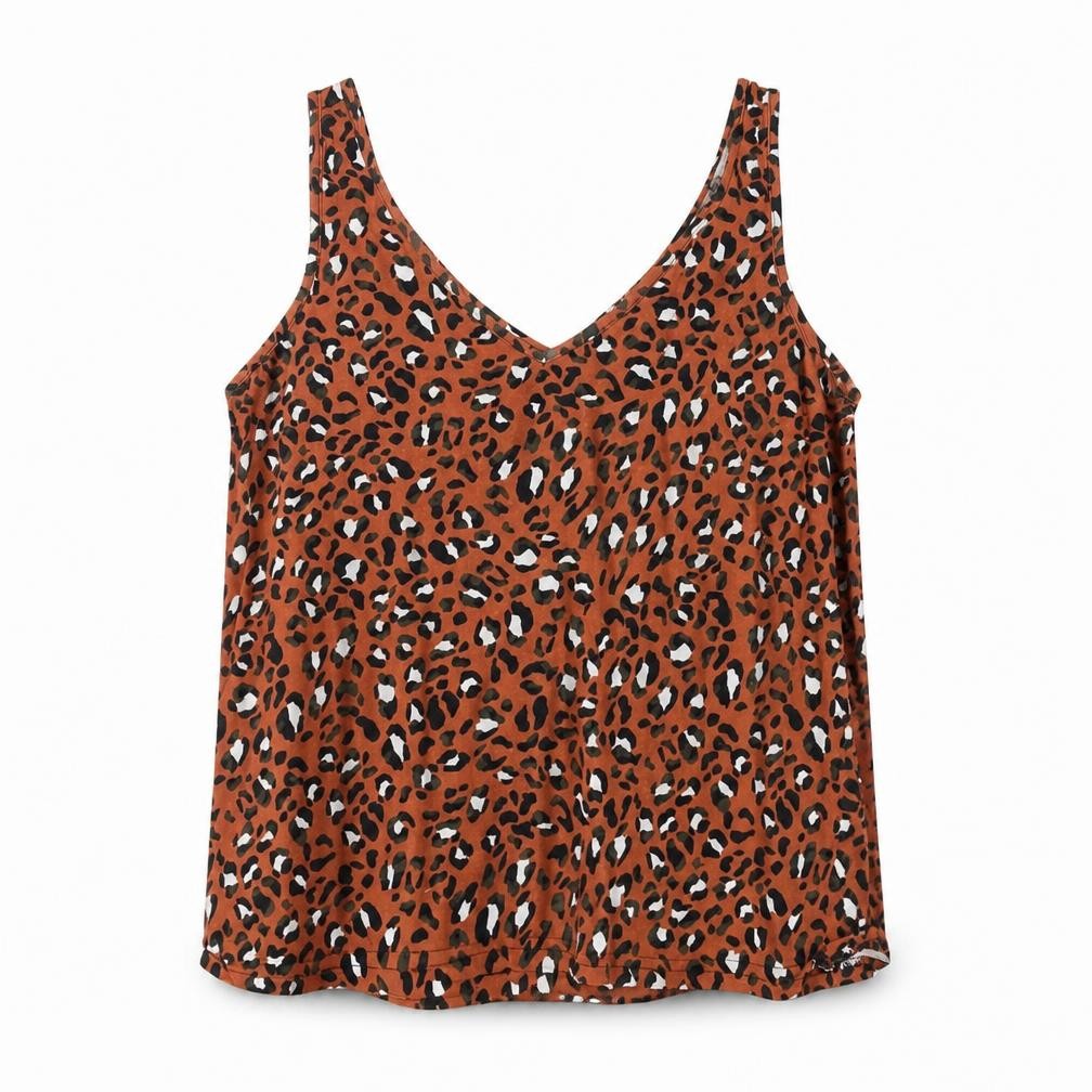 Front view of Warehouse Women's Multicoloured Animal Print Camisole