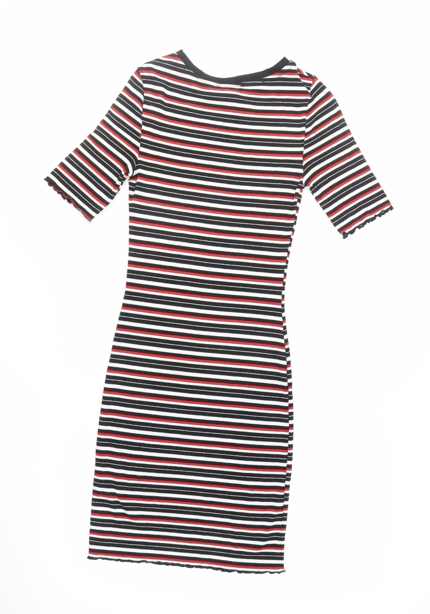 New Look Women's Striped Bodycon Dress, Size 8