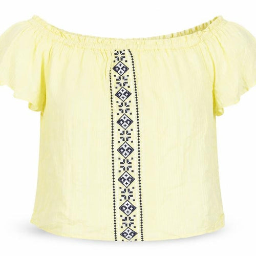 Debenhams Women Yellow Blouse Size 14 Bohemian Style