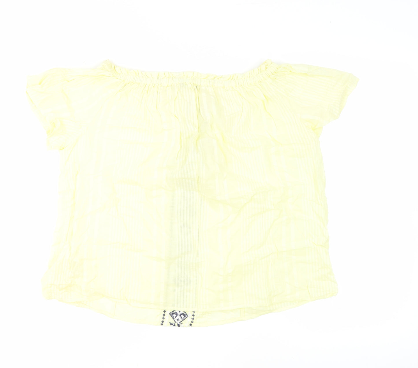 Debenhams Women Yellow Blouse Size 14 Bohemian Style