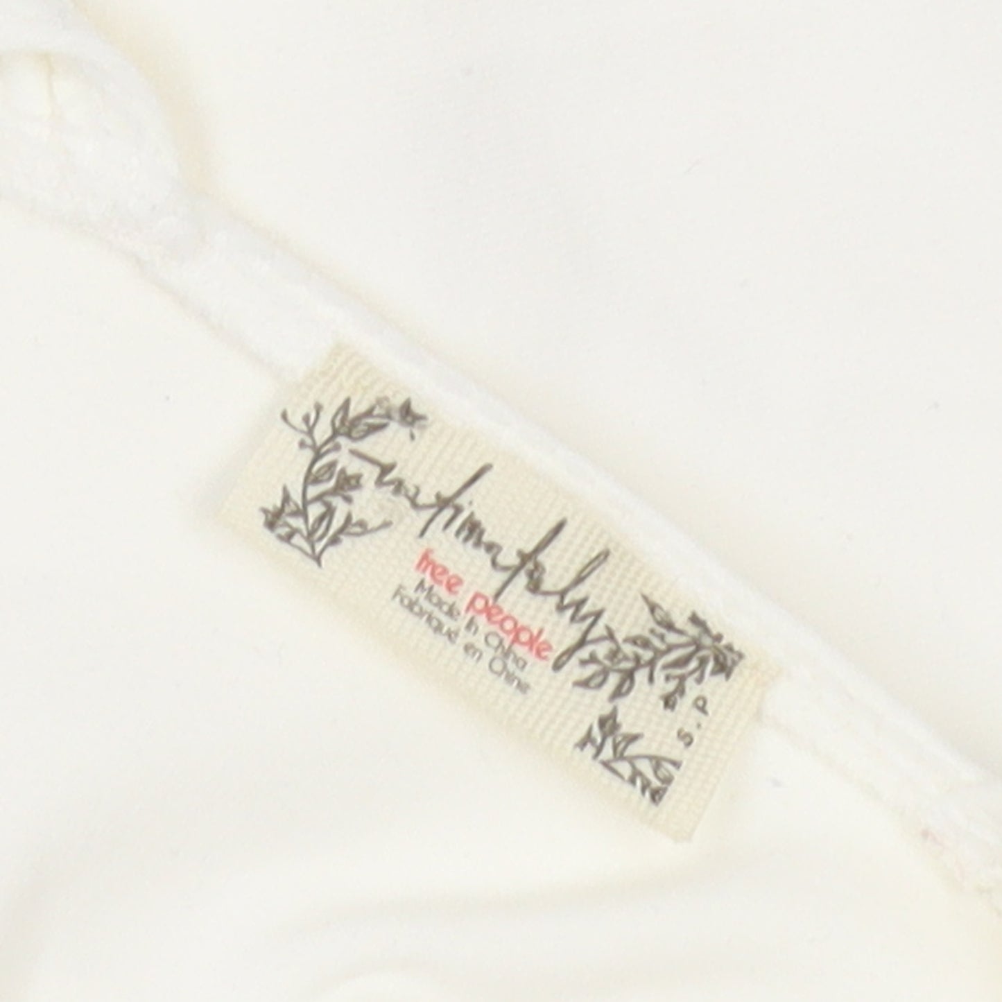 Free People Women's White Camisole Top Size S