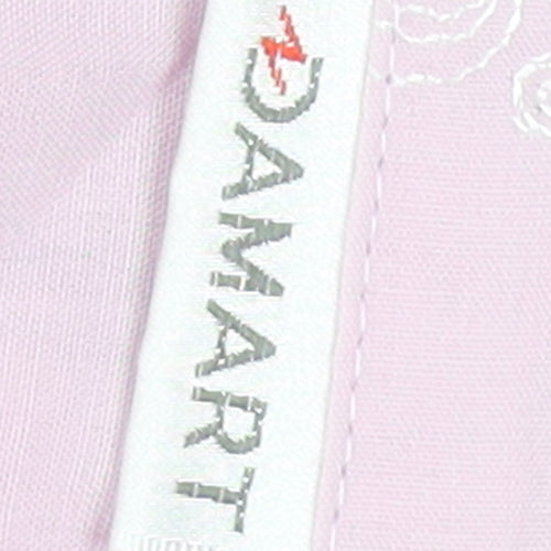 Damart Women's Pink Button-Up Shirt Size 18