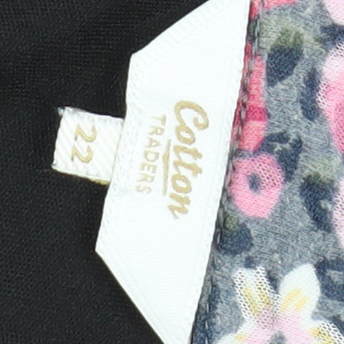 Cotton Traders Women's Pink Floral Shift Dress Size 22