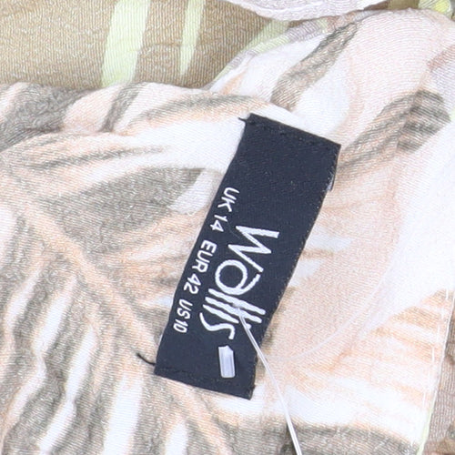 Wallis Women's Multicoloured Shift Dress Size 14