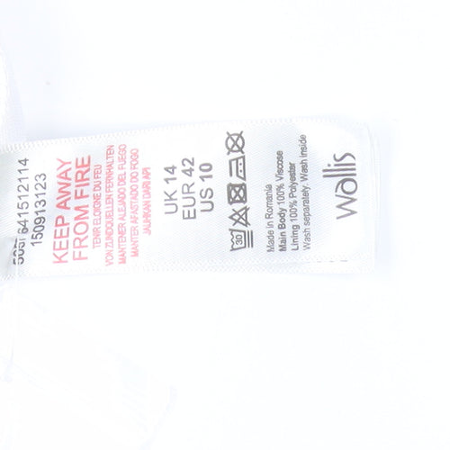 Wallis Women's Multicoloured Shift Dress Size 14