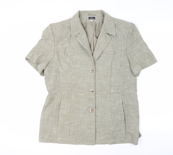 Perrie Women's Beige Collared Shirt Size 18