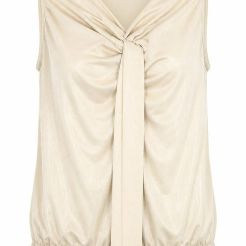 La Redoute Beige Sleeveless Blouse for Women Size 14