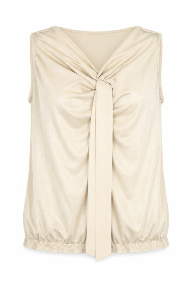 La Redoute Beige Sleeveless Blouse for Women Size 14