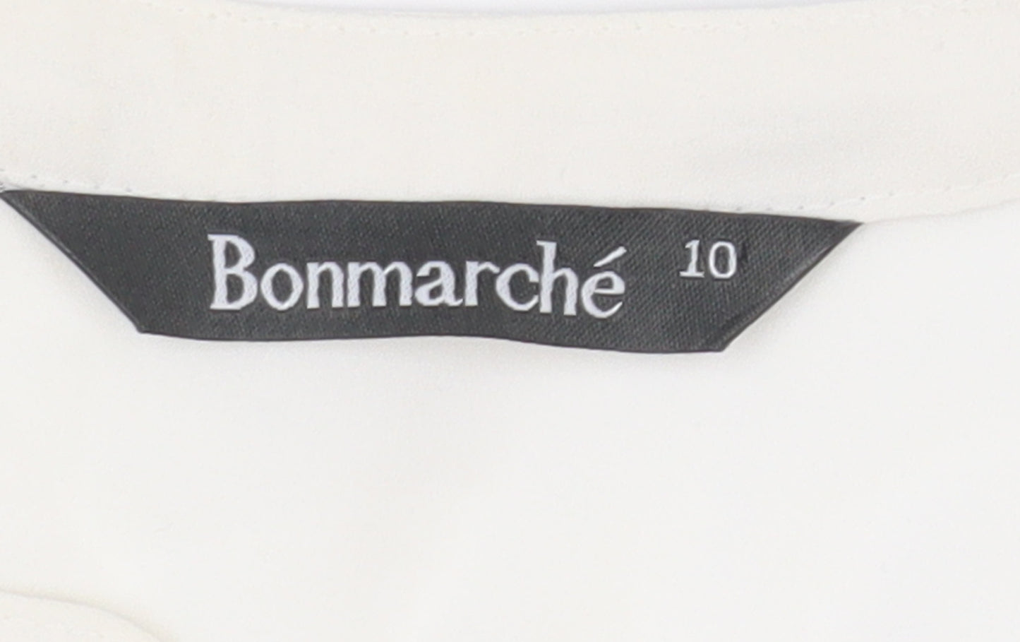 Bonmarché Women's White Blouse, Size 10, Casual Elegance