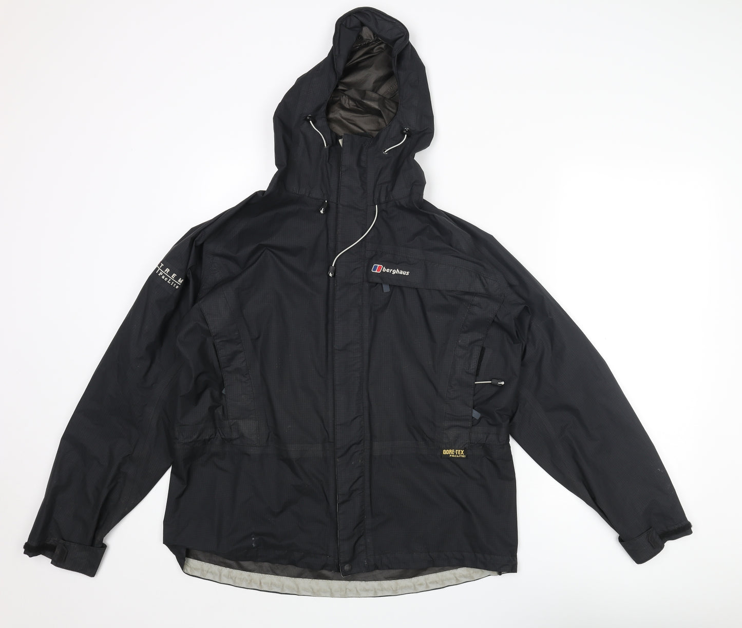Berghaus Womens Black Rain Coat Coat Size 12 Zip