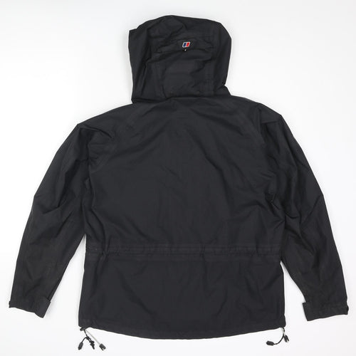 Berghaus Womens Black Rain Coat Coat Size 12 Zip