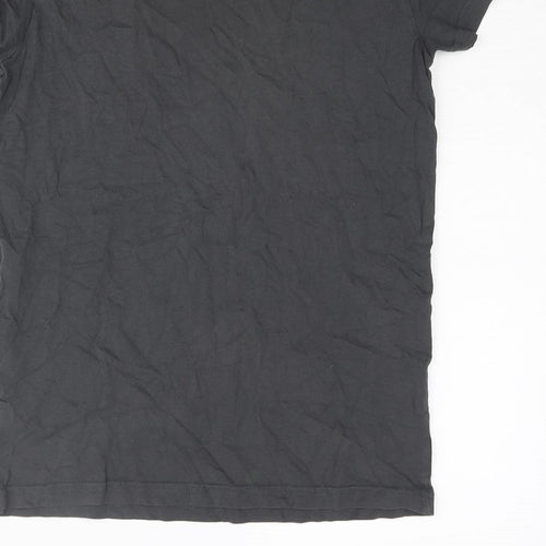 NEXT Boys Grey Cotton Basic T-Shirt Size 11 Years Round Neck Pullover - Minecraft Print
