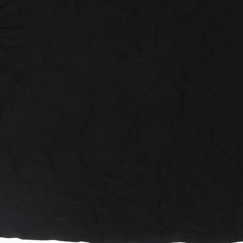 Kaffe Womens Black Viscose Basic Blouse Size 16 V-Neck