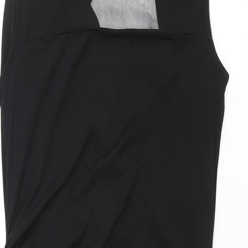 Pied A Terre Womens Black Polyester Pencil Dress Size 10 Boat Neck Pullover - Cowl Back