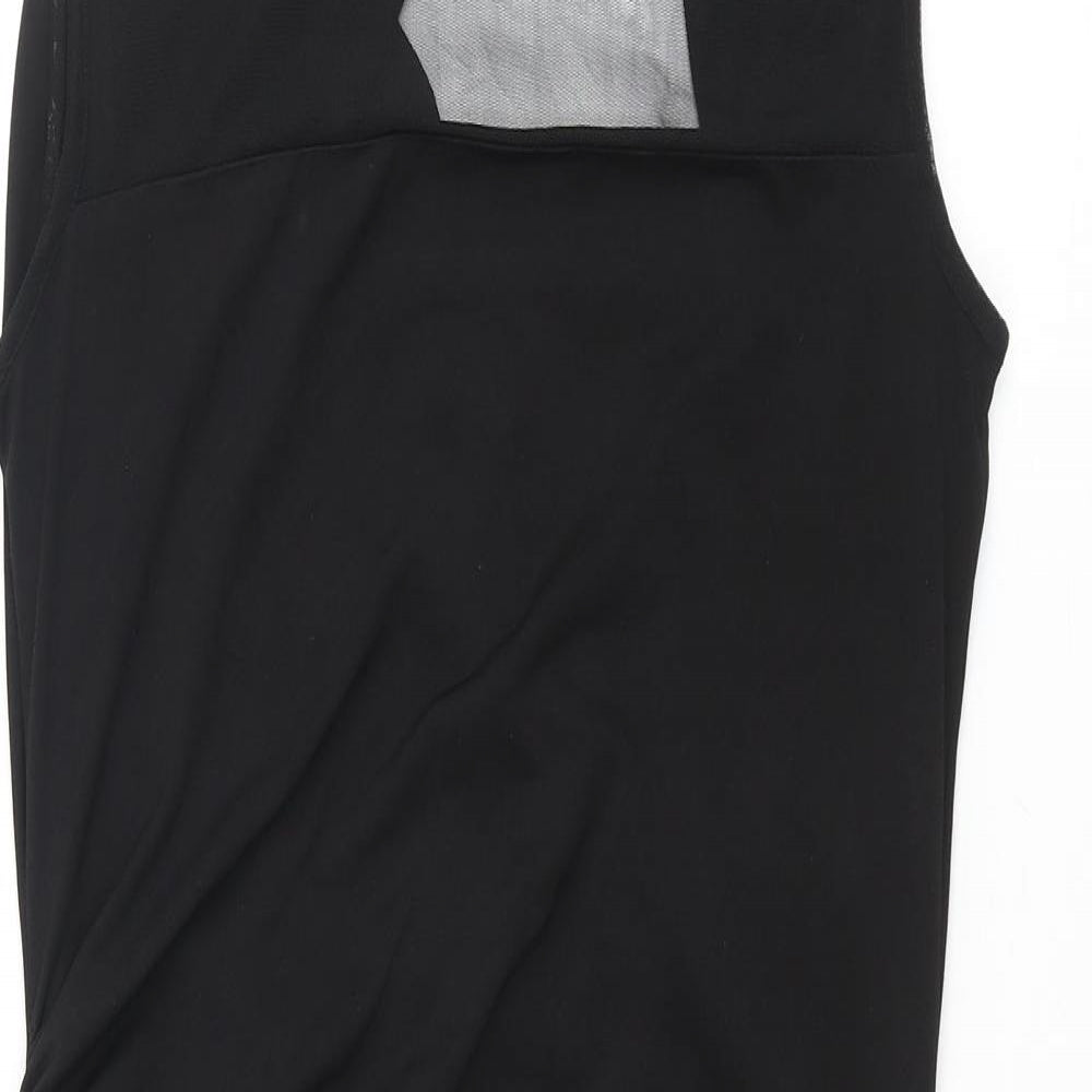 Pied A Terre Womens Black Polyester Pencil Dress Size 10 Boat Neck Pullover - Cowl Back