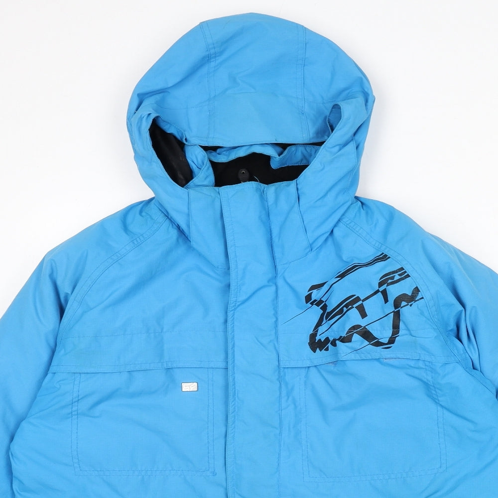 Fox Mens Blue Jacket Coat Size M Zip
