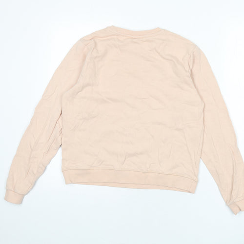 ASOS Womens Pink 100% Cotton Pullover Sweatshirt Size 6 Pullover