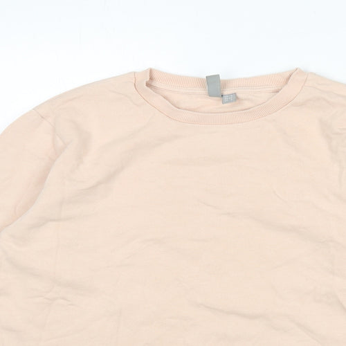 ASOS Womens Pink 100% Cotton Pullover Sweatshirt Size 6 Pullover