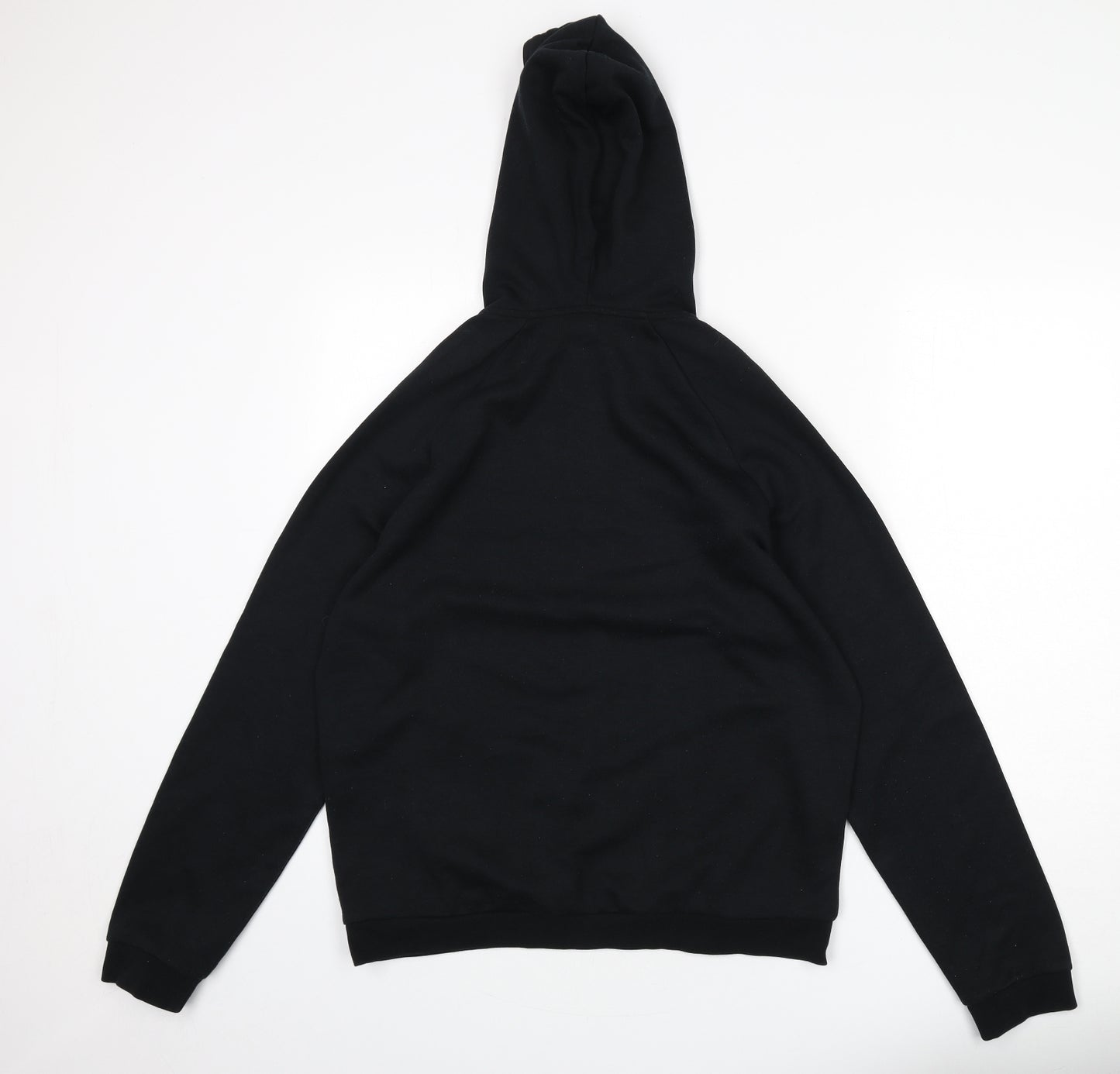 Autograph Mens Black Cotton Henley Hoodie Size M