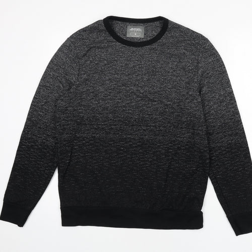 Burton Mens Grey Cotton Pullover Sweatshirt Size M - Gradient Effect