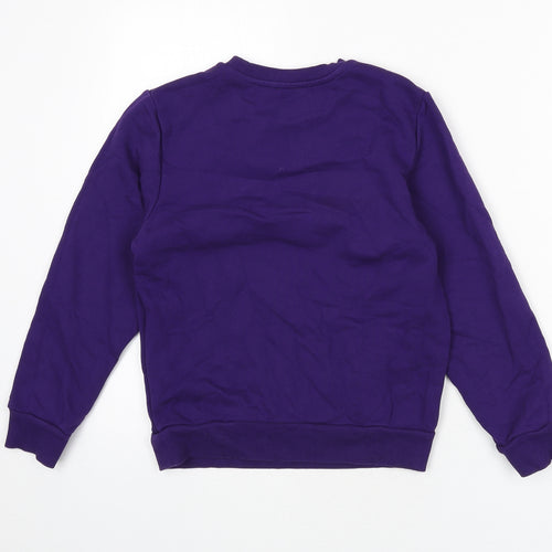 Diesel Womens Purple 100% Cotton Pullover Sweatshirt Size 10 Pullover
