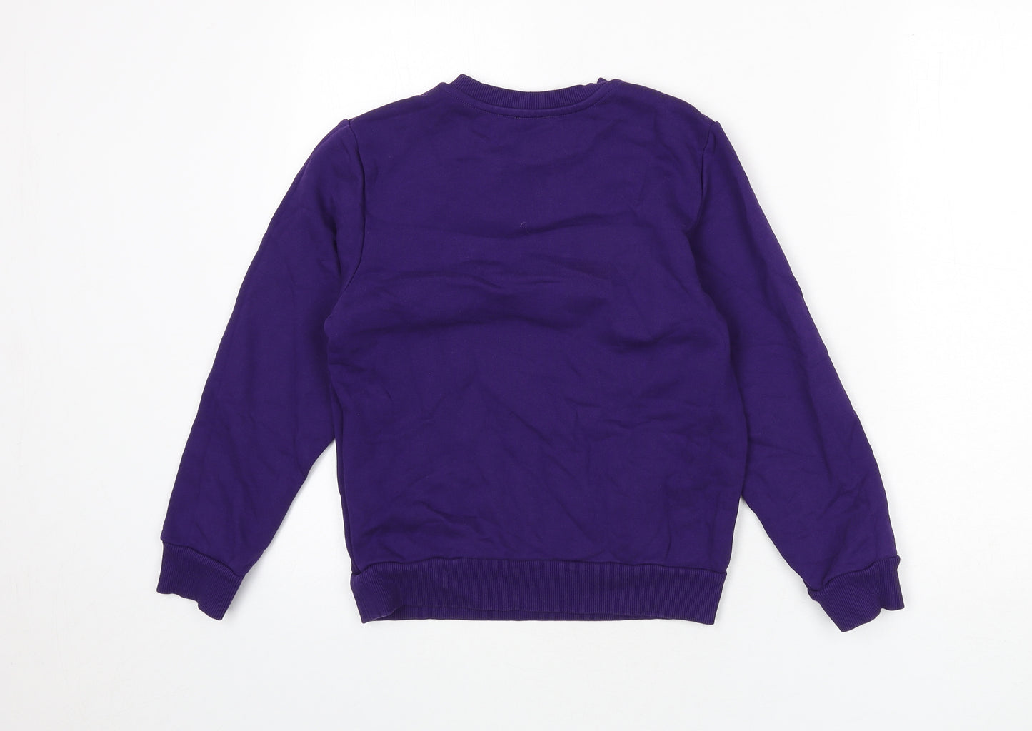 Diesel Womens Purple 100% Cotton Pullover Sweatshirt Size 10 Pullover
