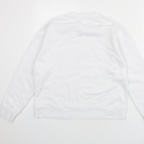 Disney Womens White Polyester Pullover Sweatshirt Size 6 Pullover - Size 6-8, Mickey Mouse