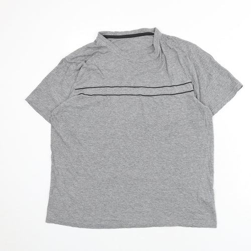 BHS Mens Grey Cotton T-Shirt Size M Round Neck