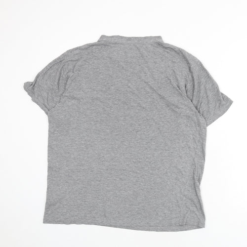 BHS Mens Grey Cotton T-Shirt Size M Round Neck