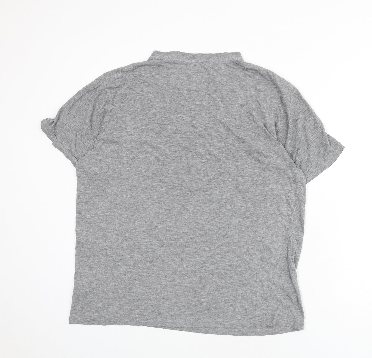 BHS Mens Grey Cotton T-Shirt Size M Round Neck