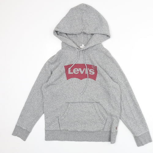 Levi's Mens Grey Cotton Pullover Hoodie Size XS
