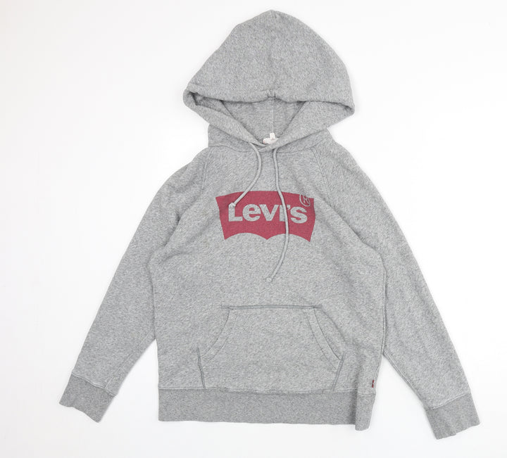 Levi's Mens Grey Cotton Pullover Hoodie Size XS