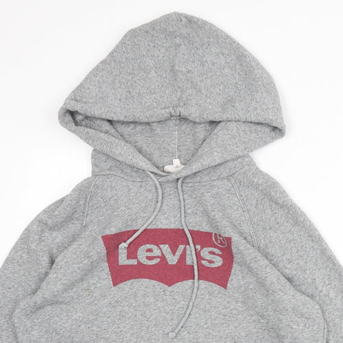 Levi's Mens Grey Cotton Pullover Hoodie Size XS