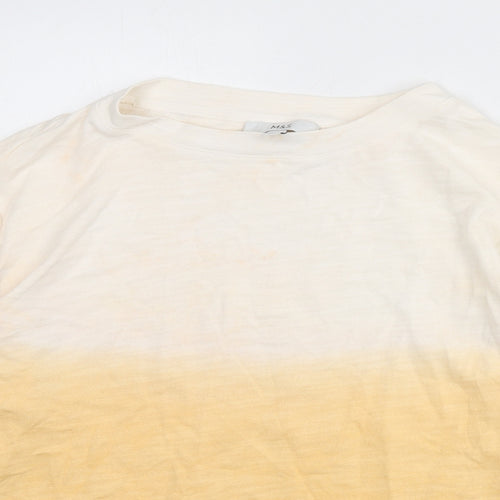 Marks and Spencer Womens Orange Cotton Pullover Sweatshirt Size M Pullover - Gradient Effect