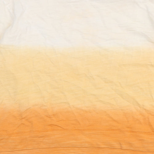 Marks and Spencer Womens Orange Cotton Pullover Sweatshirt Size M Pullover - Gradient Effect