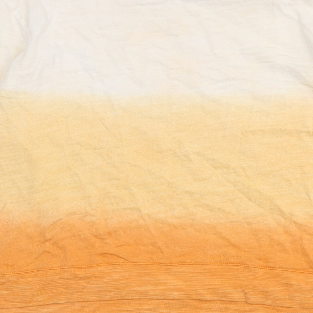 Marks and Spencer Womens Orange Cotton Pullover Sweatshirt Size M Pullover - Gradient Effect
