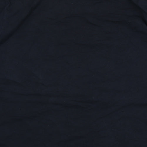 Marks and Spencer Mens Blue Cotton T-Shirt Size L Round Neck