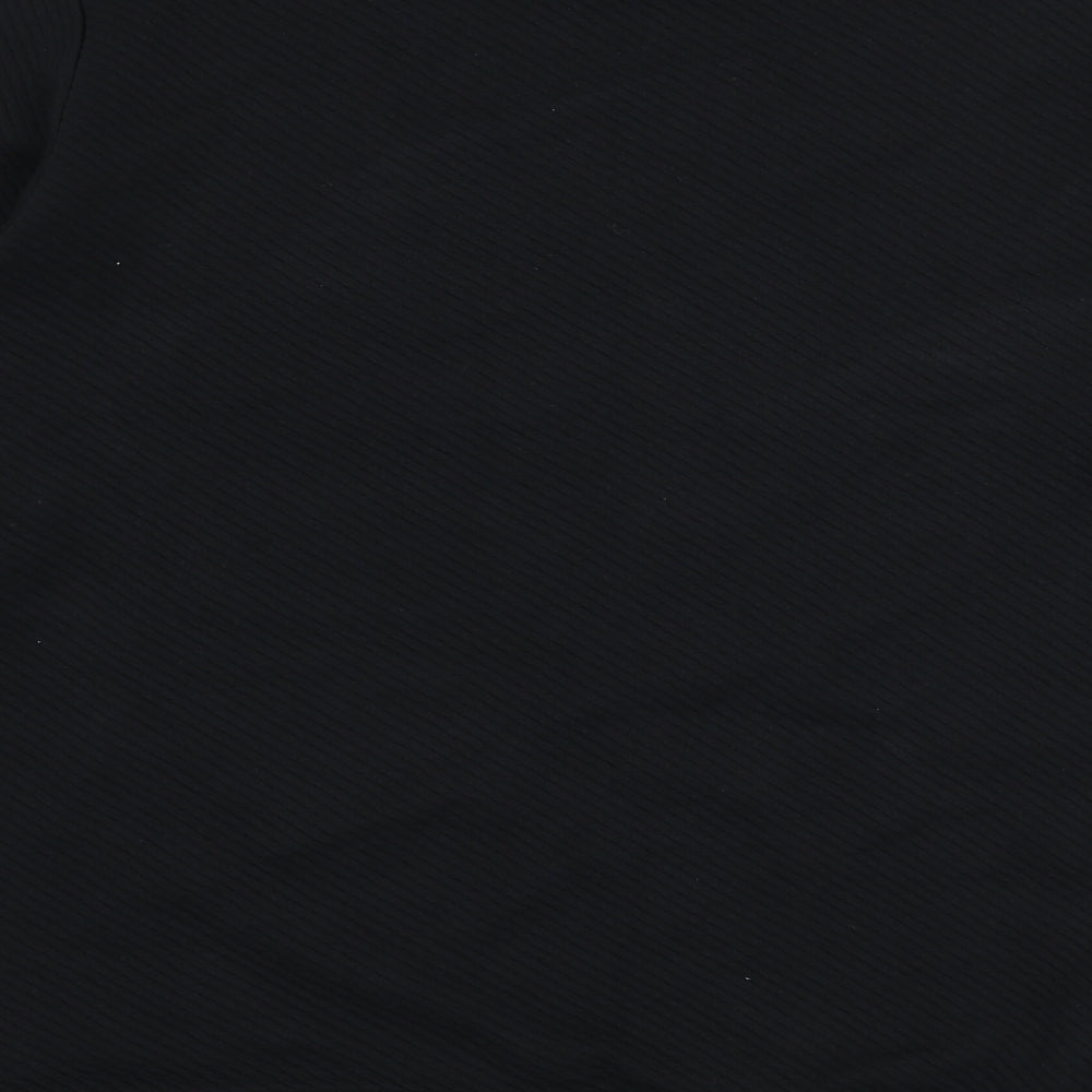 Autograph Mens Black Cotton Pullover Sweatshirt Size XL - Ribbed