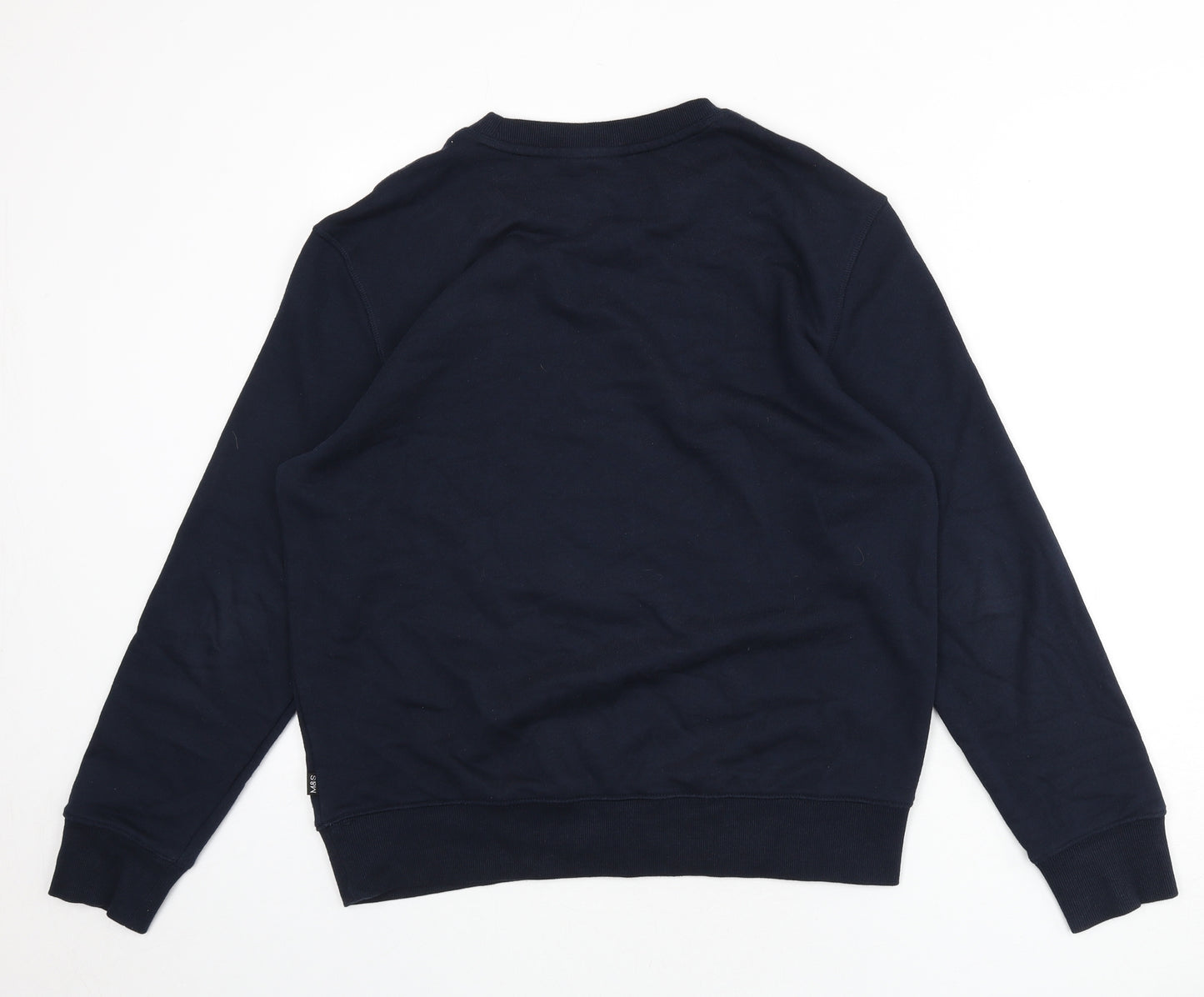 Incorporatewear Mens Blue Cotton Pullover Sweatshirt Size M