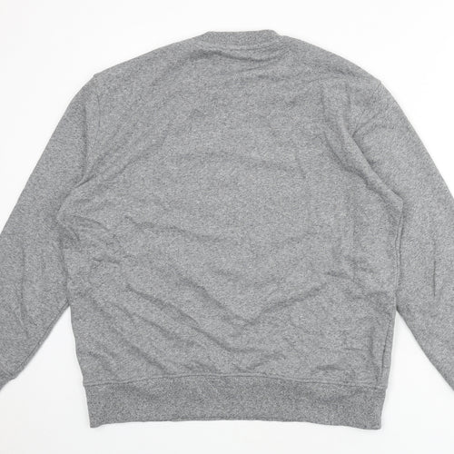 Marks and Spencer Mens Grey Cotton Pullover Sweatshirt Size L