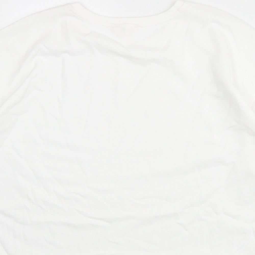 Per Una Womens White Cotton Pullover Sweatshirt Size L Pullover