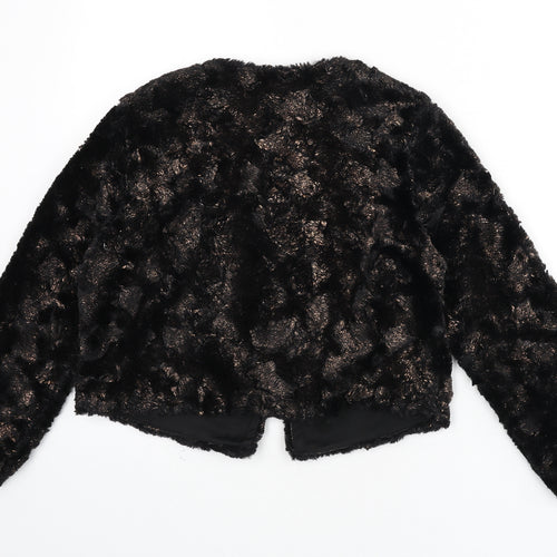 H&M Womens Black Jacket Size 8 Hook & Eye - Bolero